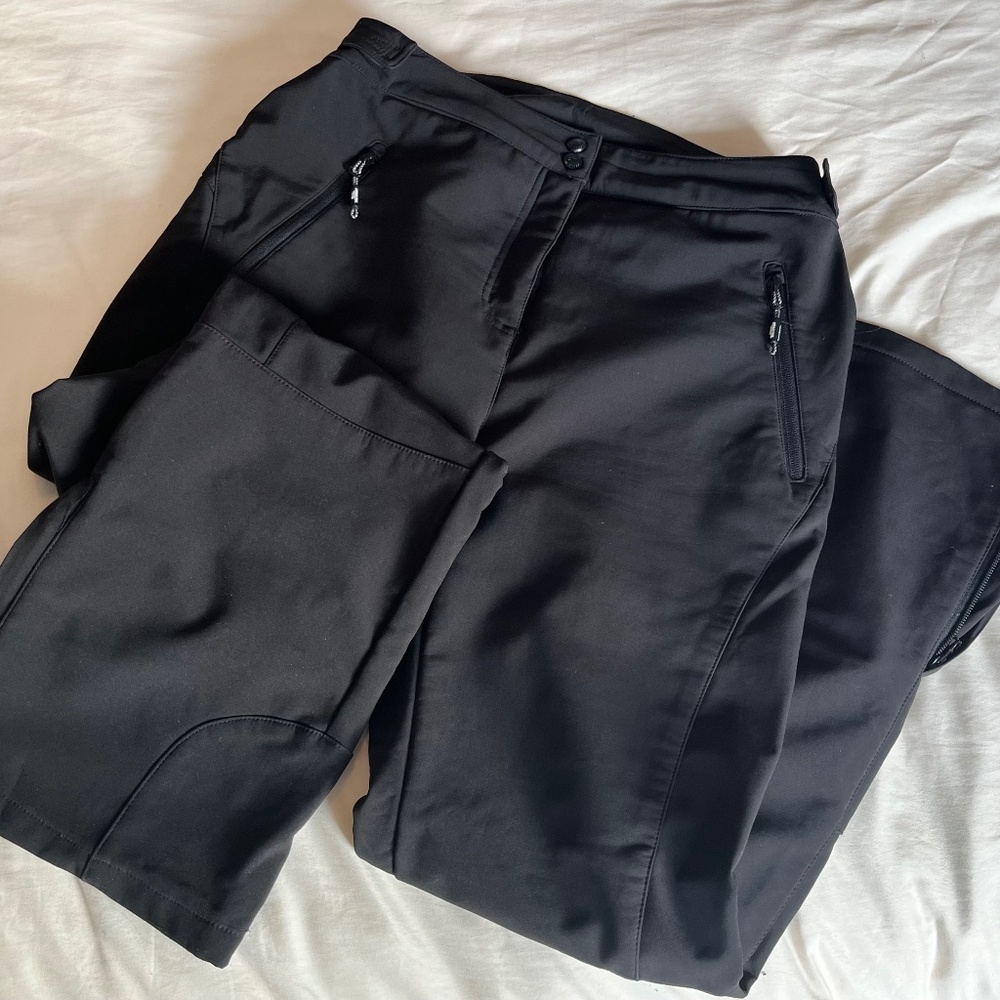 Womens Black Size 8 Medium Ski Pants